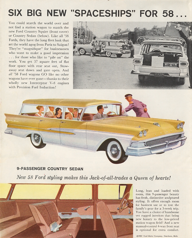 1958 Ford Wagons Foldout Page 6
